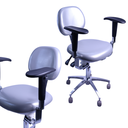 Microscope stool PU Leather  جلد صناعي