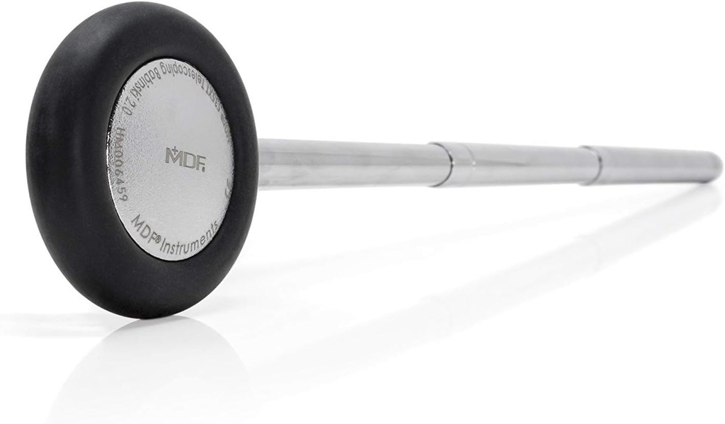 MDF Instruments, Babinski Telescoping 2.0® Neurological Reflex Hammer with Built-in Brush for cutaneous and Superficial responses - Black (MDF535XT-11)