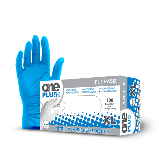 Nitrile Powder-Free Examination Gloves blue