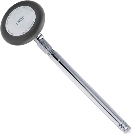 MDF Instruments, Babinski Telescoping 2.0® Neurological Reflex Hammer with Built-in Brush for cutaneous and Superficial responses - Black (MDF535)